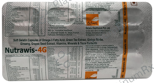 Nutrawis 4G Softgel Capsule 10s