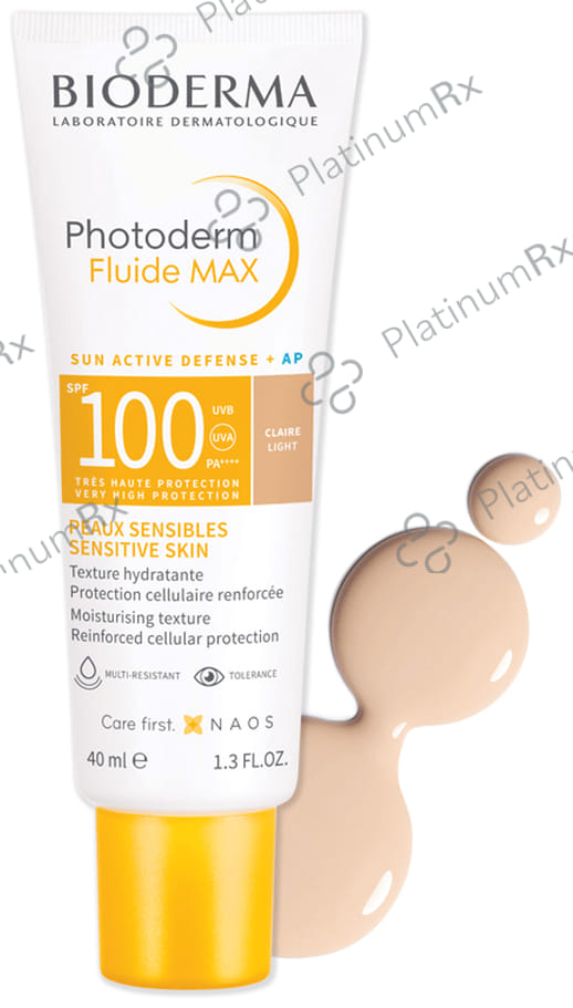 Bioderma Photoderm Fluide Max SPF 100 - High UVA/UVB Protection - For Sensitive Skin