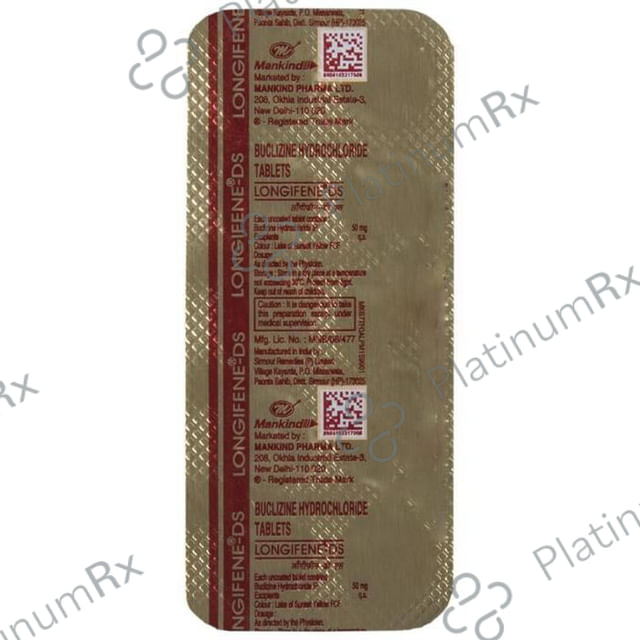Longifene DS 50mg Tablet 10s