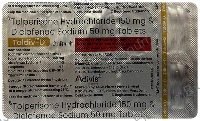 Toldiv D 50/150mg Tablet 10s