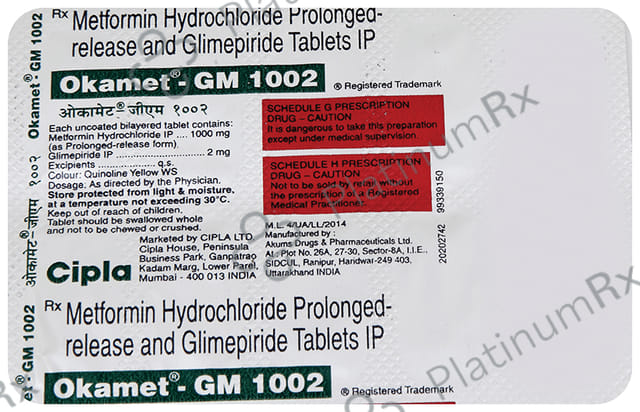 Okamet GM 1002 Tablet PR 10s