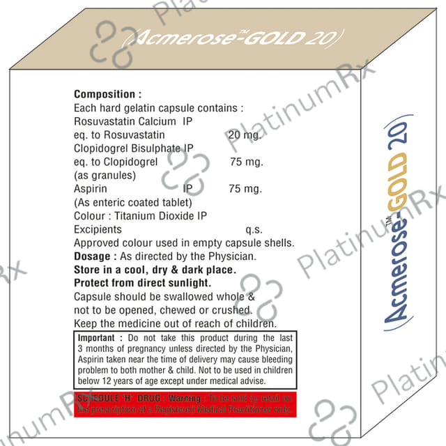 Acmerose Gold 20 Capsule 10s