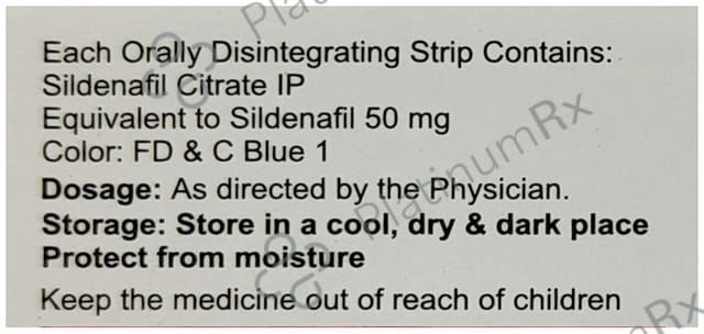 S FILM 50mg Orally Disintegrating Strip 5s