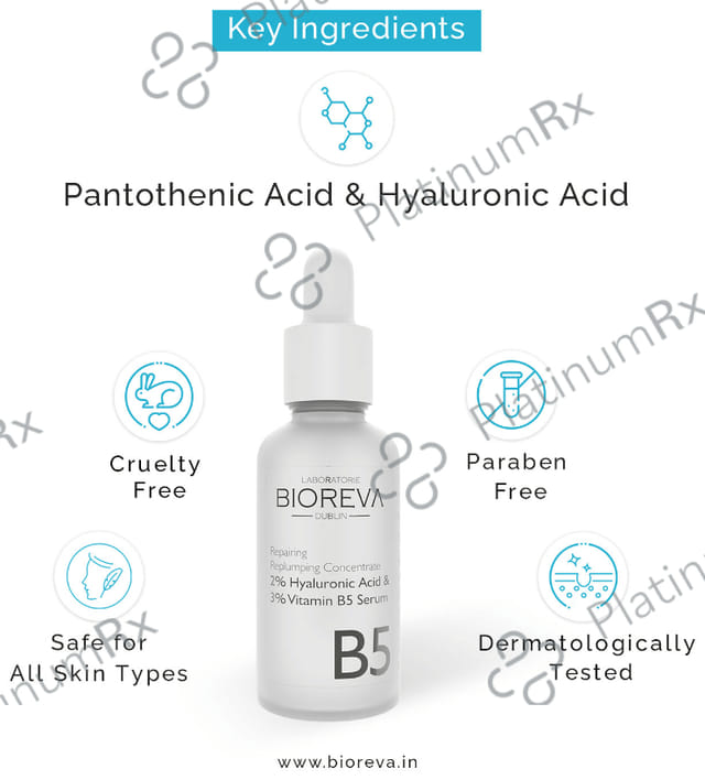 Bioreva 2% Hyaluronic Acid & 3% Vitamin B5 Serum