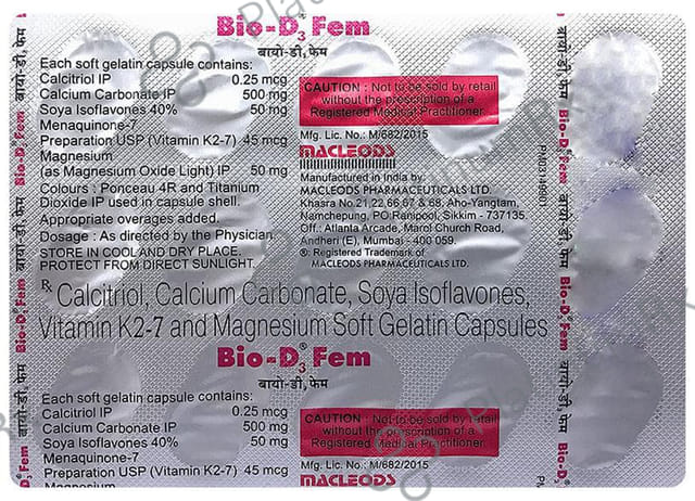 Bio D3 Fem Soft Gelatin Capsule 15s