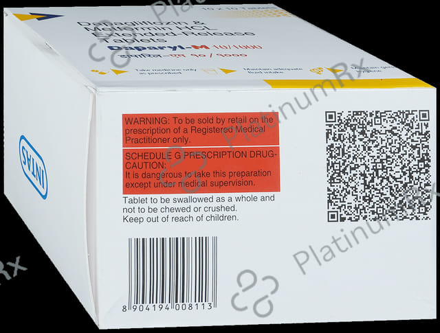 Daparyl M 10/1000mg Tablet ER 10s
