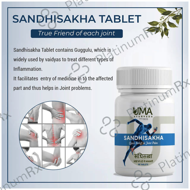Uma Ayurveda Sandhisakha Tablet for Quick Relief in Joint Pains