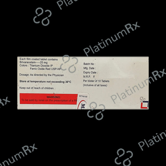 Brivanext 25mg Tablet 10s