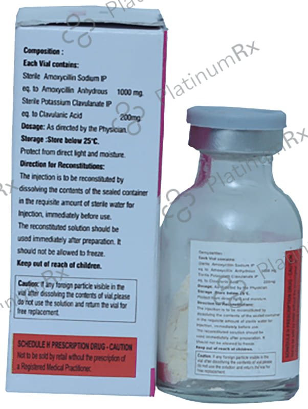 Adzclav 1000/200mg Injection 1s