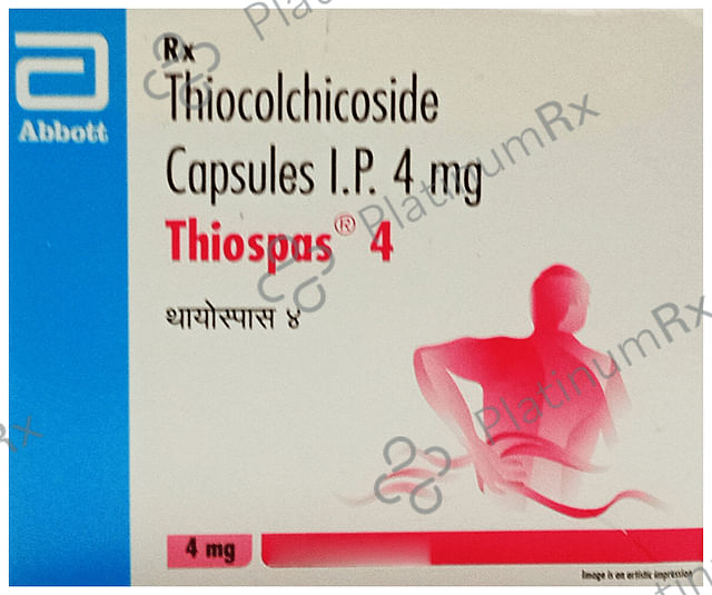 Thiospas 4mg Capsule 15s