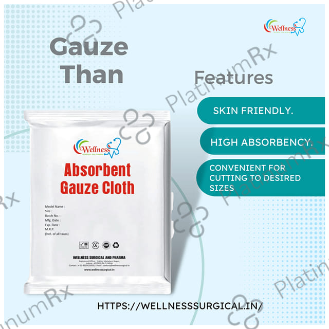 Wellness Surgical Absorbent Gauze Cloth 90cm x 18m