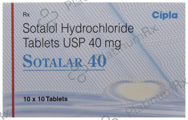 Sotalar 40mg Tablet 10s