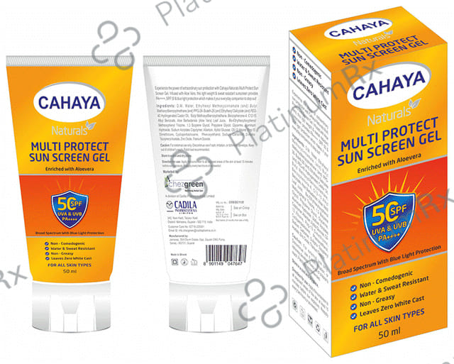Cahaya Multi Protect SPF 50 Sunscreen Gel 50ml