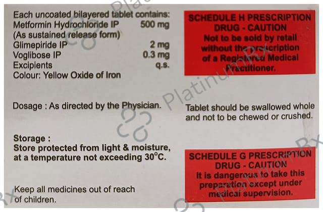 Acmeglim MV 2/0.3mg Tablet SR 10s