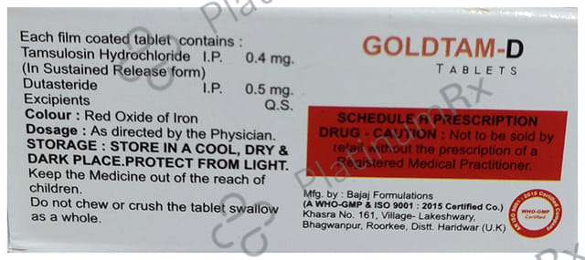 Goldtam D 0.5/0.4mg Tablet SR 10s