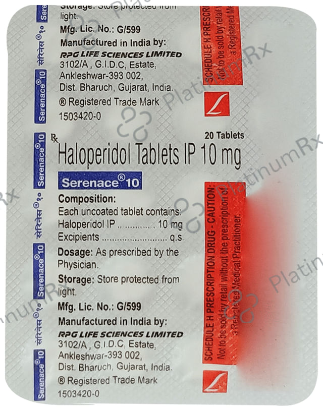 Serenace 10mg Tablet 20s