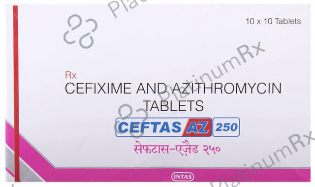 Ceftas AZ 250/200mg Tablet 10s