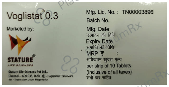 Voglistat 0.3mg Tablet