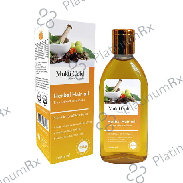 Axiom Mukti Gold Herbal Hair Oil 200 ml
