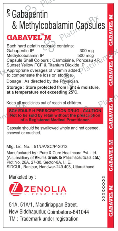 Gabavel M Capsule 10s