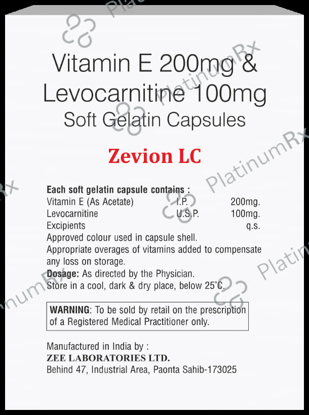 Zevion LC Soft Gelatin Capsule