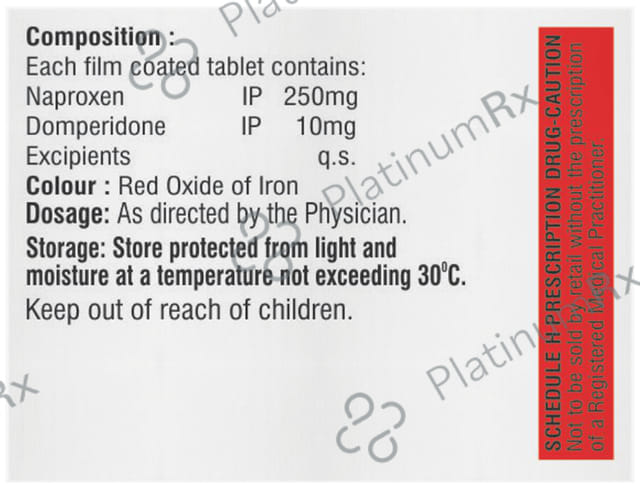 Naprovax D 250/10mg Tablet 10s