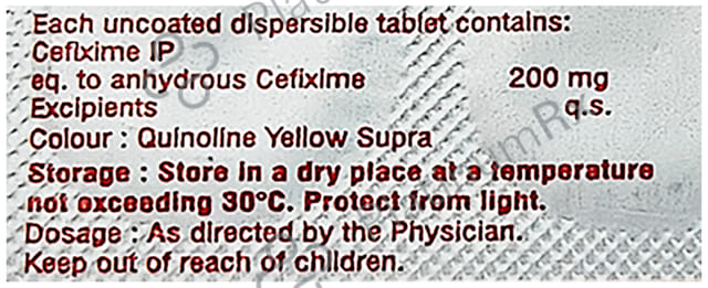 Brutacef DT 200mg Tablet 10s