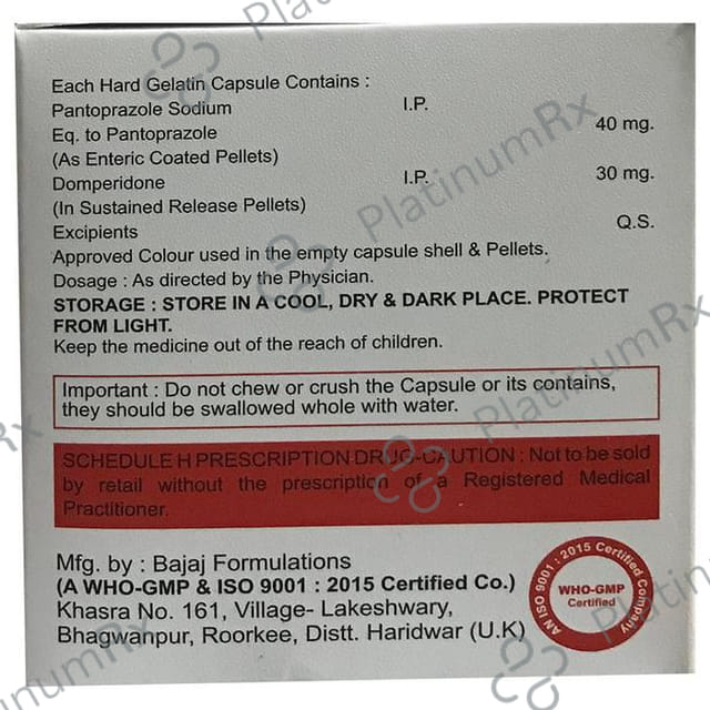 Gasopres D 30/40mg Capsule SR 10s