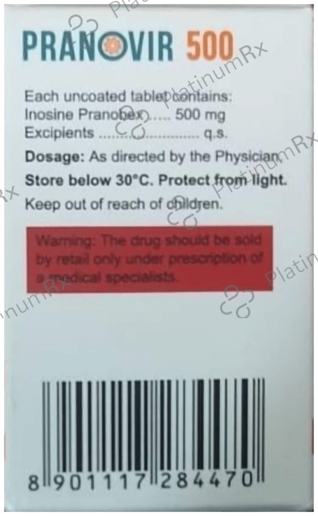 Pranovir 500mg Tablet 10s