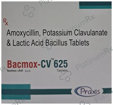 Bacmox CV 625mg Tablet 6s