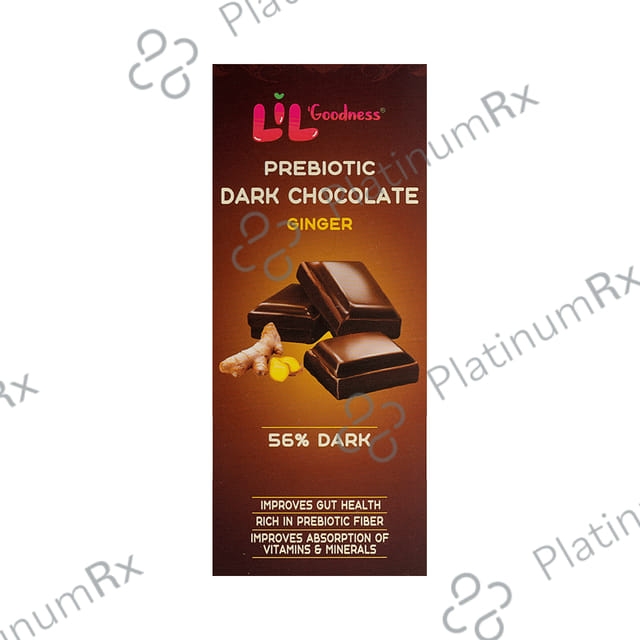 Lil Goodness Prebiotic Dark Chocolate Ginger Flavour Bar 35gm