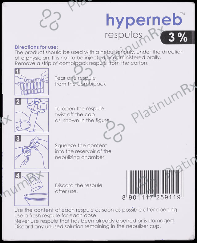 Hyperneb 3% Respules (4ml Each) 7 Respules