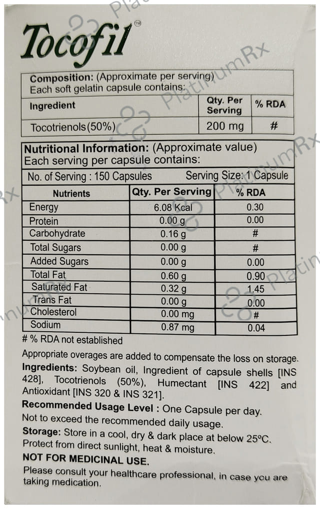 Tocofil 200mg Capsule 15s