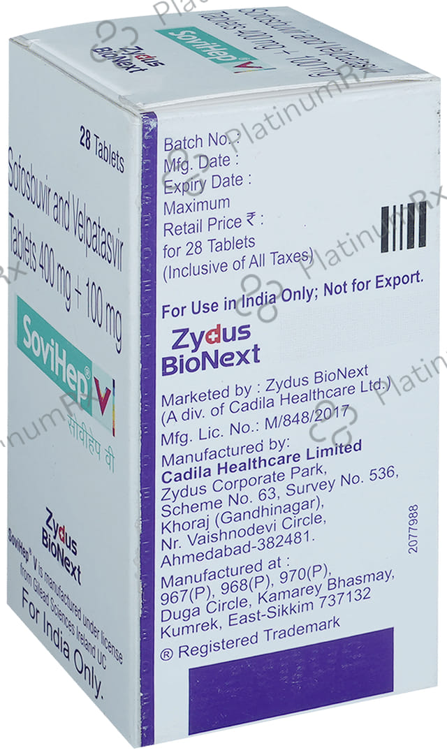 Sovihep V 400/100mg Tablet 28s