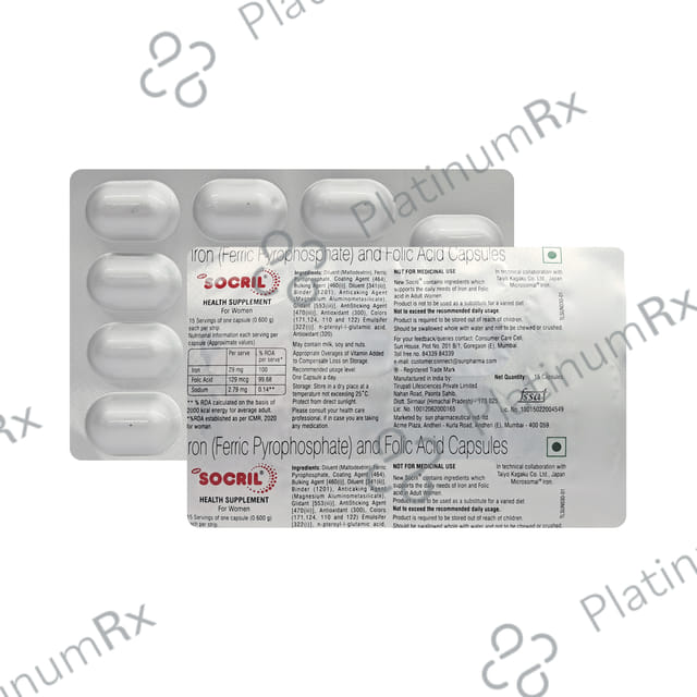 New Socril Capsule 15s