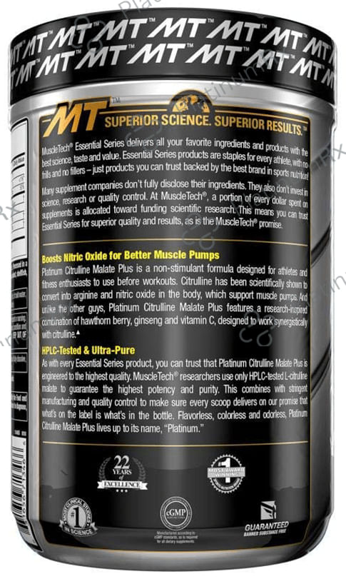 Muscletech Essential Series Platinum Citrulline Malate+ Unflavoured