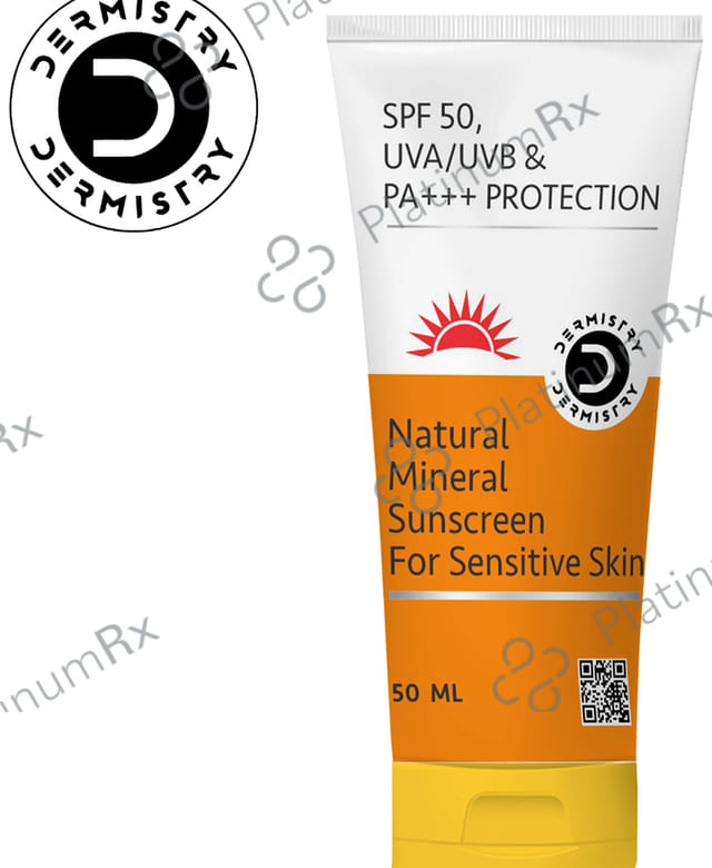 Dermistry Natural Mineral Based Sunscreen SPF 50 Cream 50ml