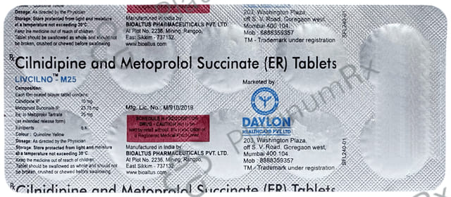 Livcilno M 10mg/25mg Tablet ER