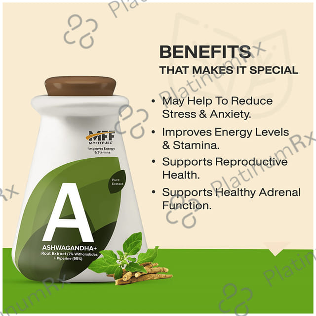 MyFitFuel Ashwagandha Root Extract Capsule 180 capsules