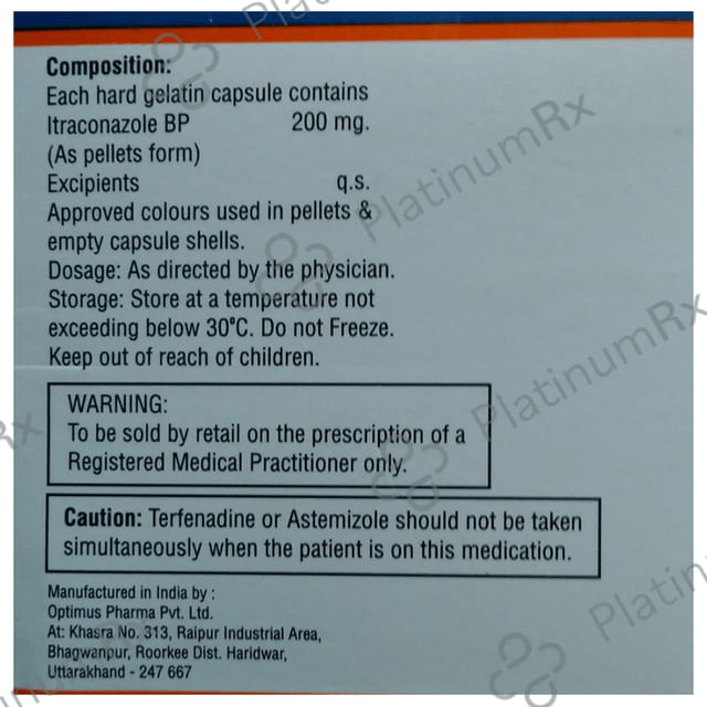Itralent 200mg Capsule 10s
