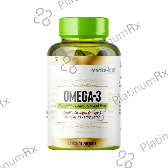 Medilexicon Omega 3 Fish Oil Softgel Capsule 30s