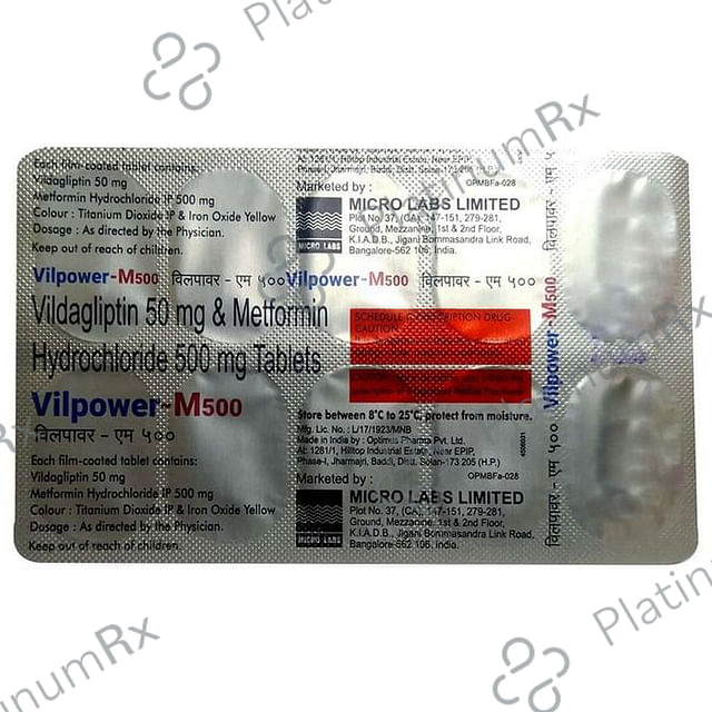 Vilpower-M 500 Tablet 10 Tablet