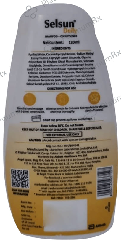Selsun Daily Anti Dandruff Shampoo 120ml