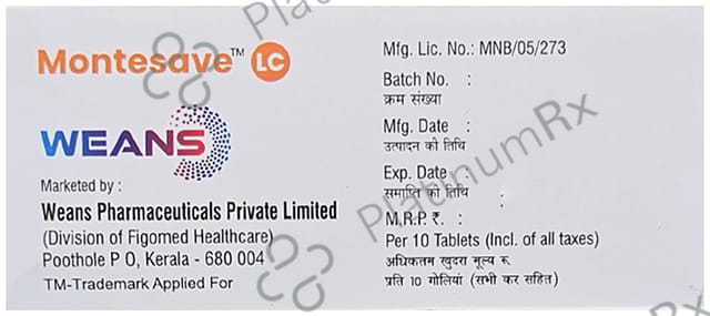 Montesave LC 5/10mg Tablet 10s