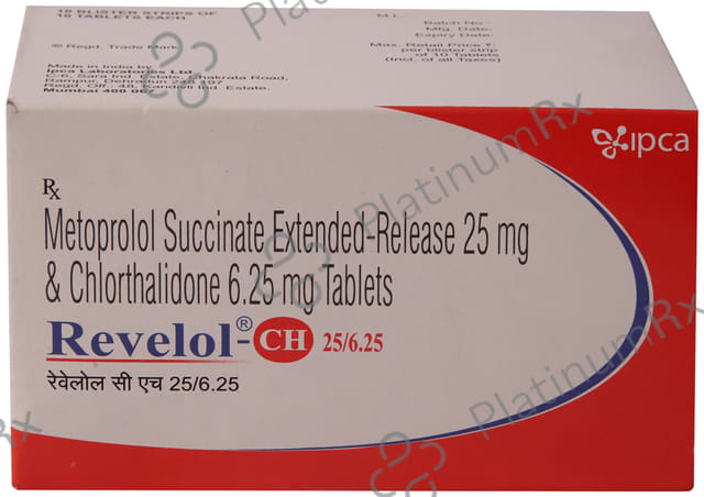 Revelol CH 25/6.25mg Tablet 10s