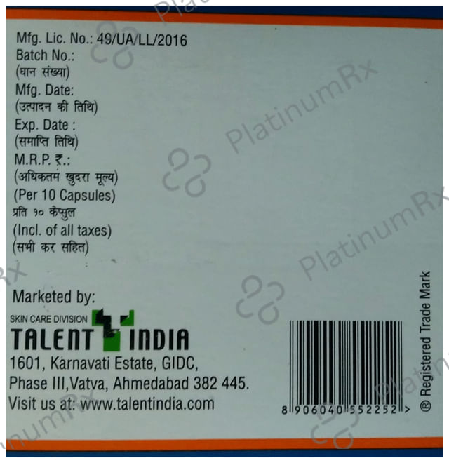 Itralent 200mg Capsule 10s