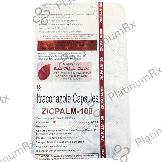 Zicpalm 100mg Capsule 10s