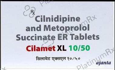 Cilamet XL 10/50 Tablet ER 15 Tablet ER