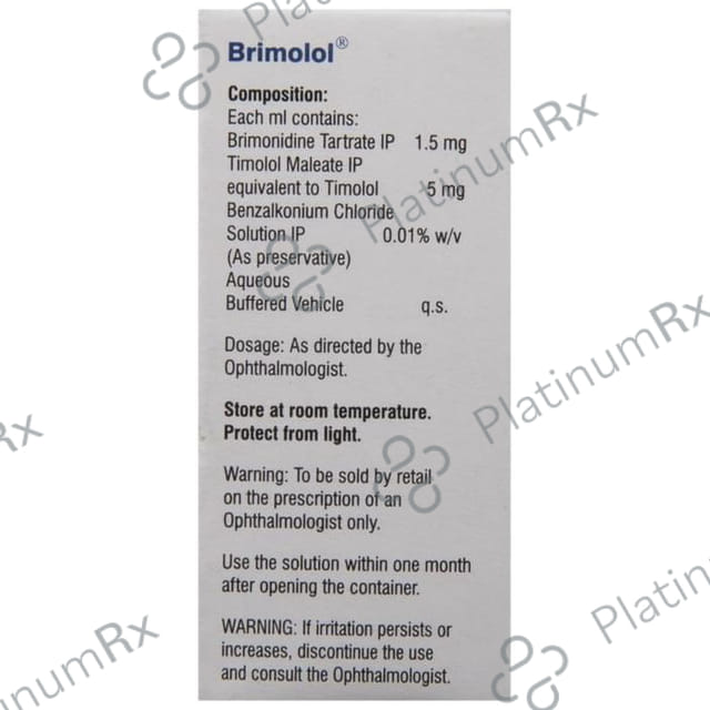 Brimolol 1.5/5mg Eye Drop 5ml