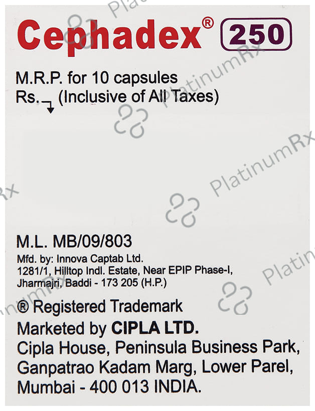Cephadex 250mg Capsule 10s